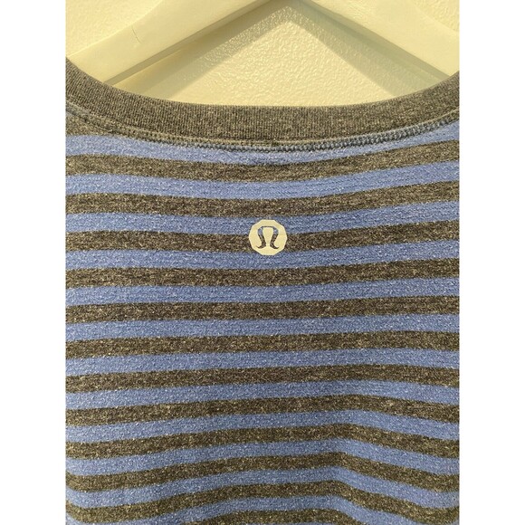 Lululemon Binary Crew Rugged Blue Heathered Black / Heathered Tempest Blue Sz L - Picture 4 of 10